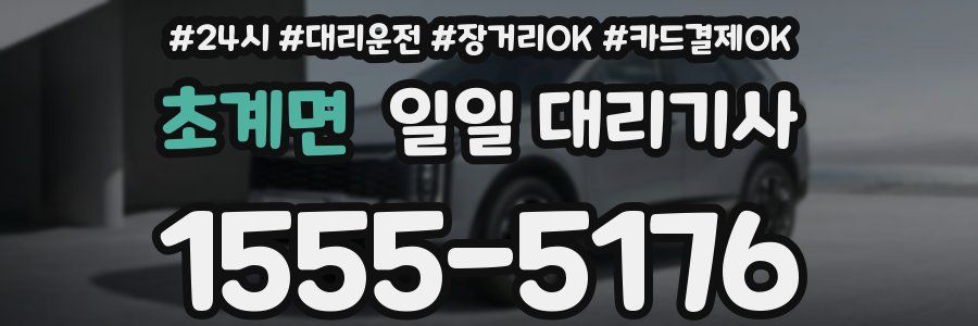 초계면 일일 대리기사
