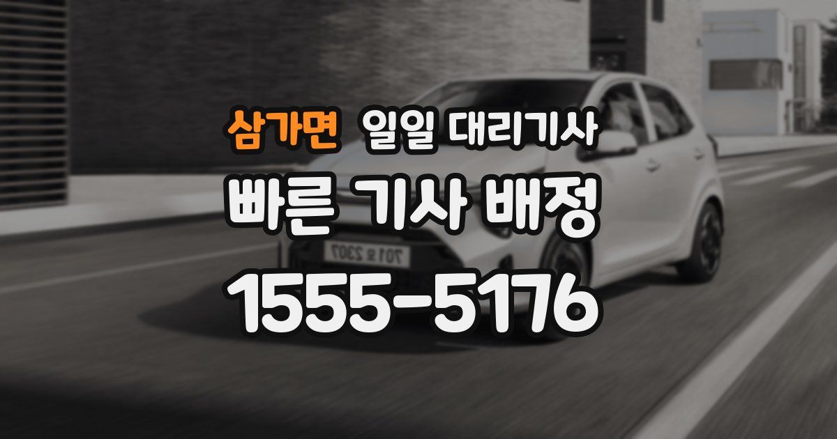 삼가면 일일 대리기사