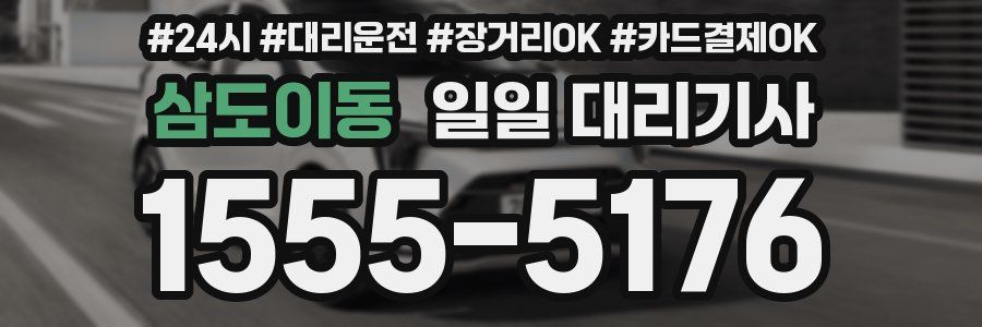 삼도이동 일일 대리기사