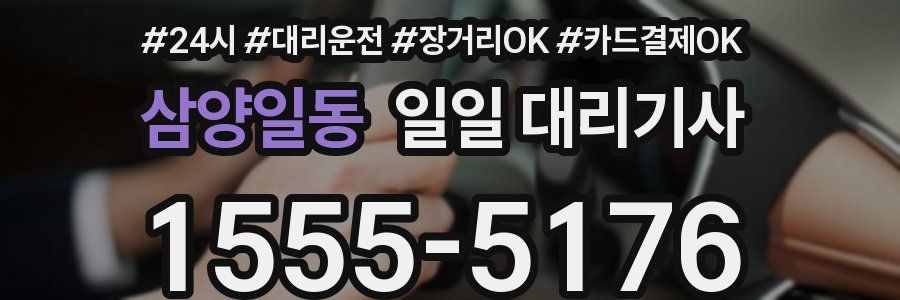 삼양일동 일일 대리기사