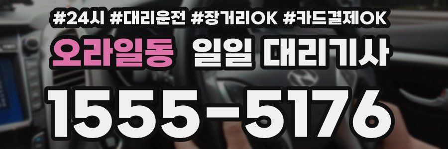 오라일동 일일 대리기사