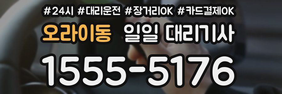 오라이동 일일 대리기사