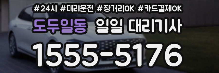 도두일동 일일 대리기사