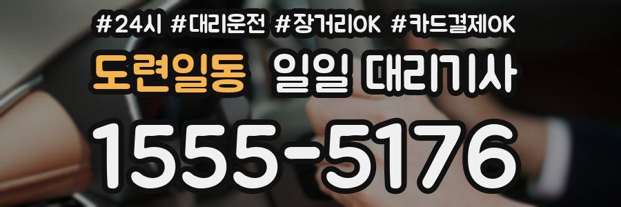 도련일동 일일 대리기사
