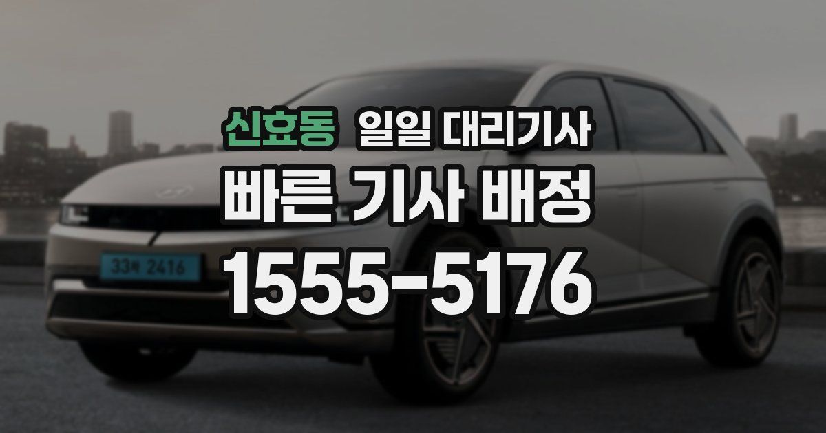 신효동 일일 대리기사