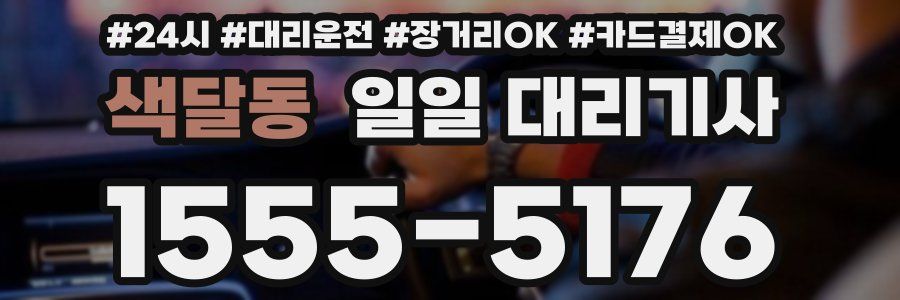 색달동 일일 대리기사
