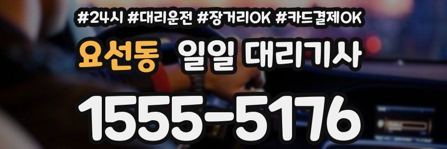 요선동 일일 대리기사