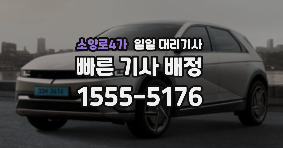 소양로4가 일일 대리기사