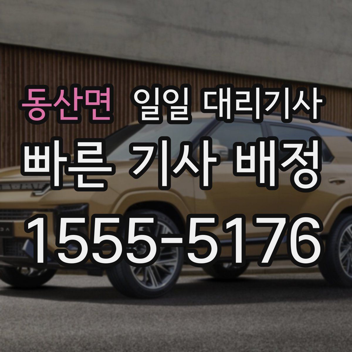 동산면 일일 대리기사