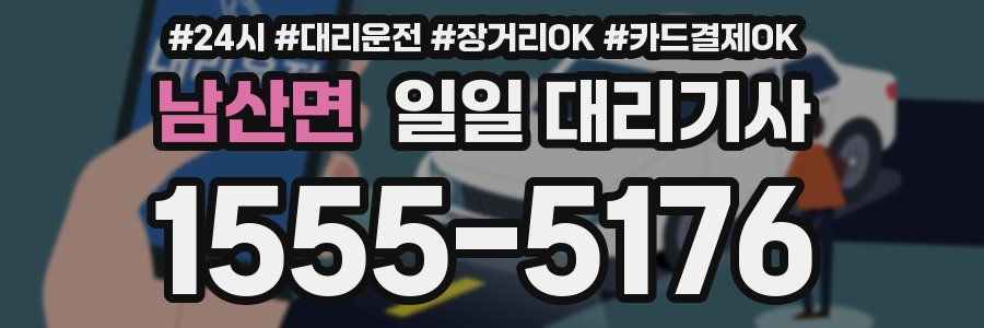 남산면 일일 대리기사