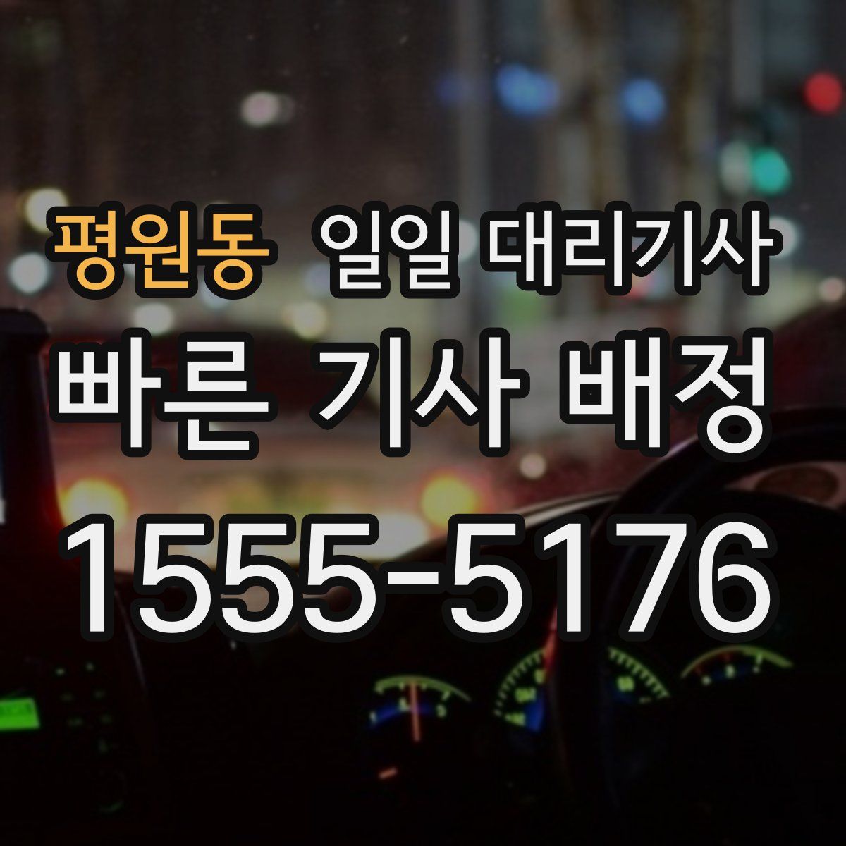 평원동 일일 대리기사