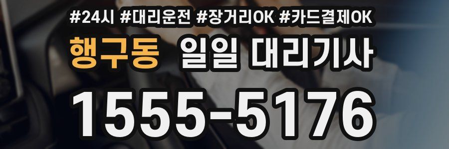 행구동 일일 대리기사