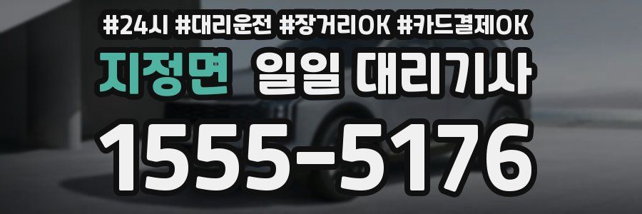 지정면 일일 대리기사