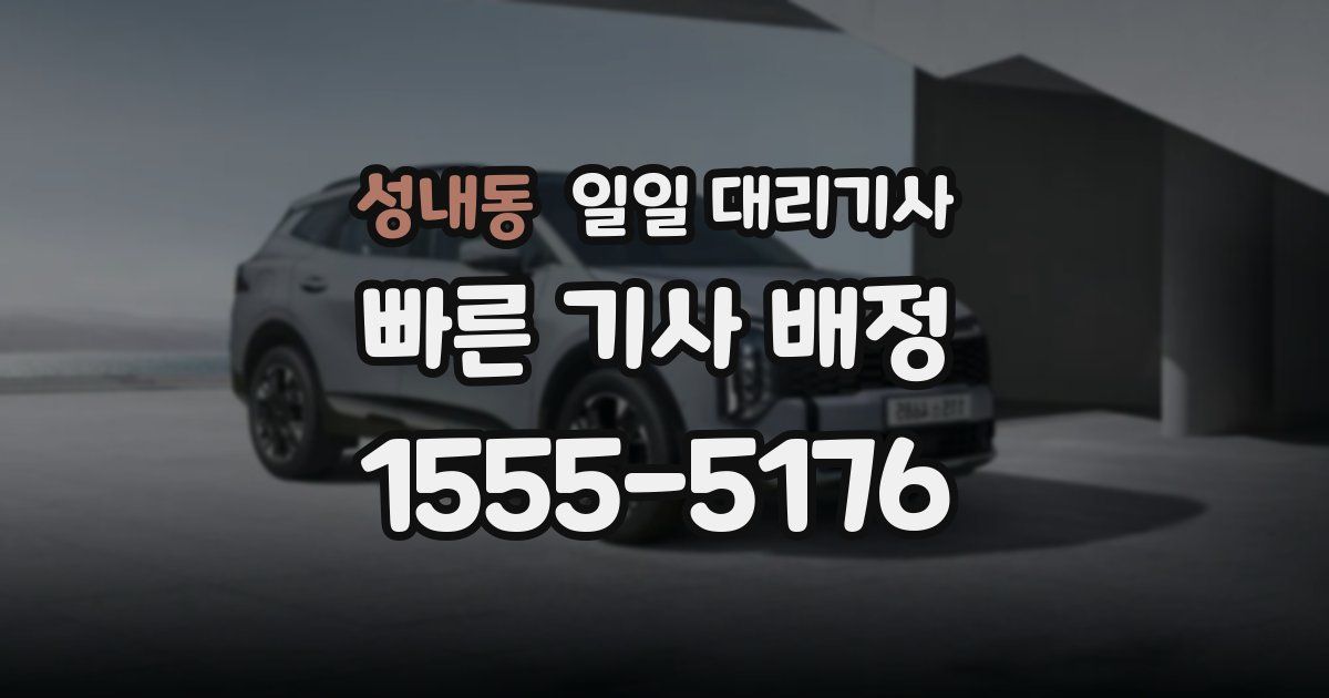 성내동 일일 대리기사