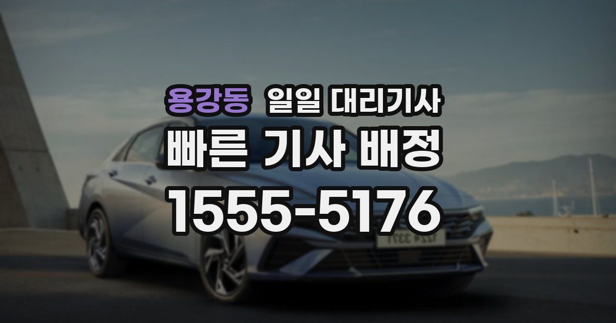 용강동 일일 대리기사