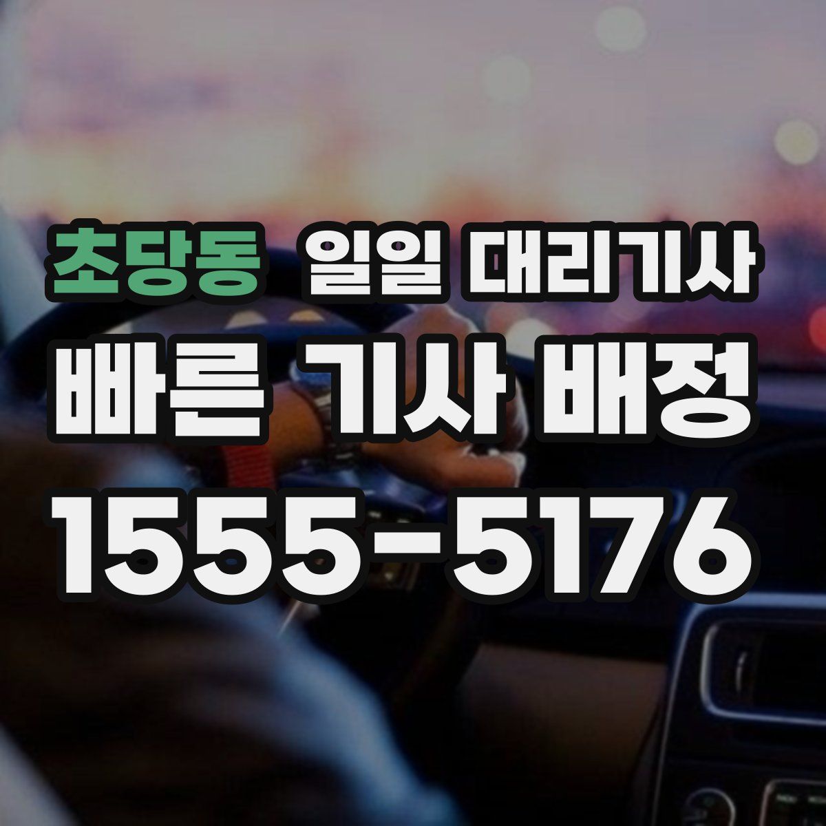 초당동 일일 대리기사