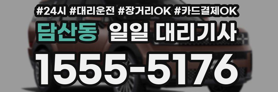 담산동 일일 대리기사