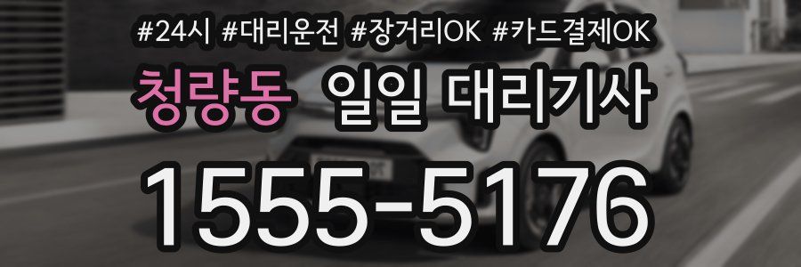 청량동 일일 대리기사