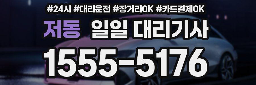 저동 일일 대리기사
