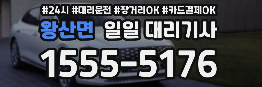 왕산면 일일 대리기사