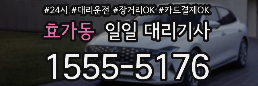 효가동 일일 대리기사