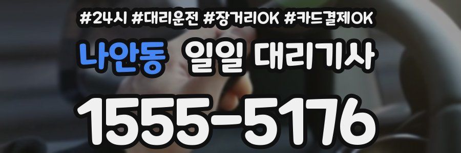 나안동 일일 대리기사