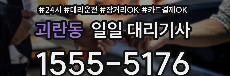 괴란동 일일 대리기사