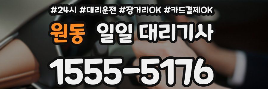 원동 일일 대리기사