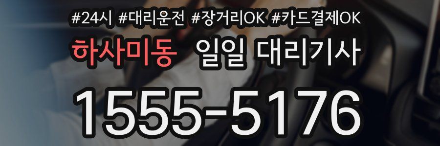 하사미동 일일 대리기사