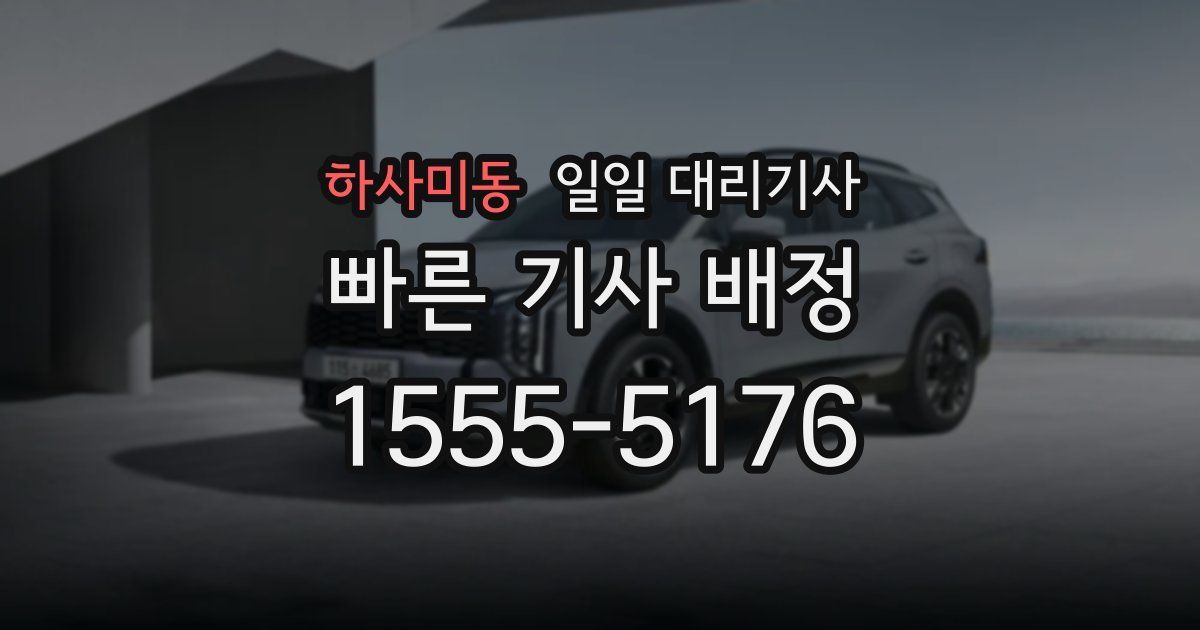 하사미동 일일 대리기사