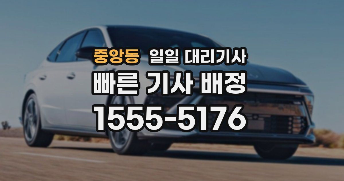 중앙동 일일 대리기사