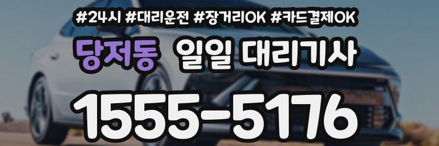 당저동 일일 대리기사