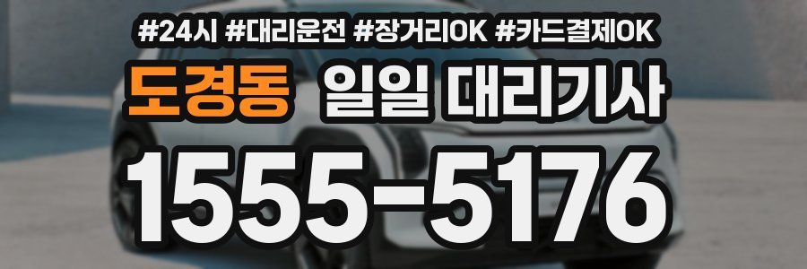 도경동 일일 대리기사