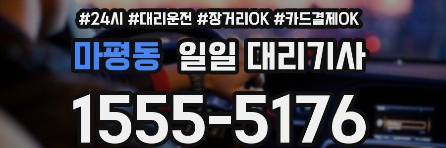 마평동 일일 대리기사