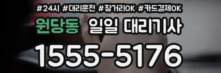원당동 일일 대리기사
