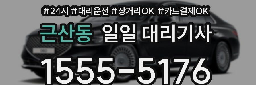 근산동 일일 대리기사