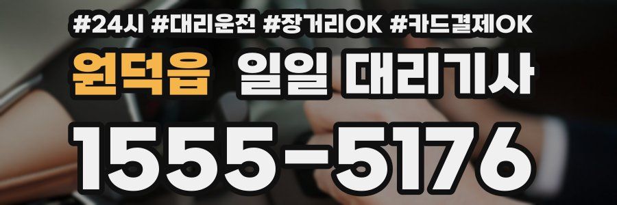 원덕읍 일일 대리기사