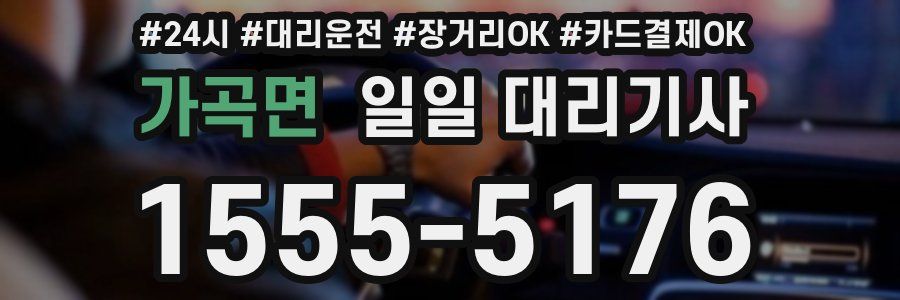 가곡면 일일 대리기사