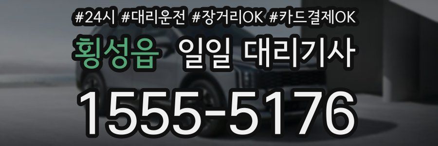 횡성읍 일일 대리기사