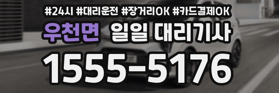 우천면 일일 대리기사