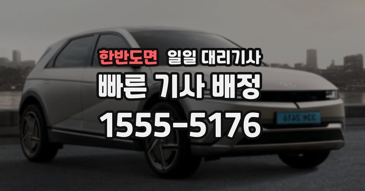한반도면 일일 대리기사