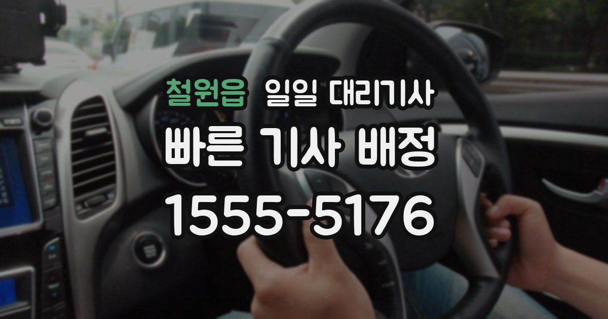 철원읍 일일 대리기사