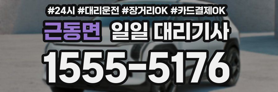 근동면 일일 대리기사
