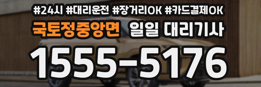 국토정중앙면 일일 대리기사