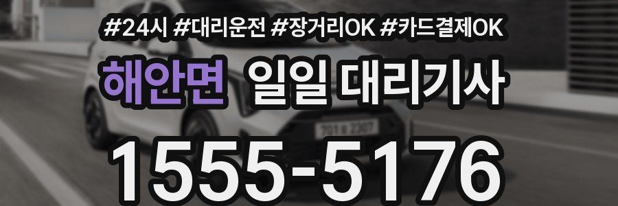 해안면 일일 대리기사