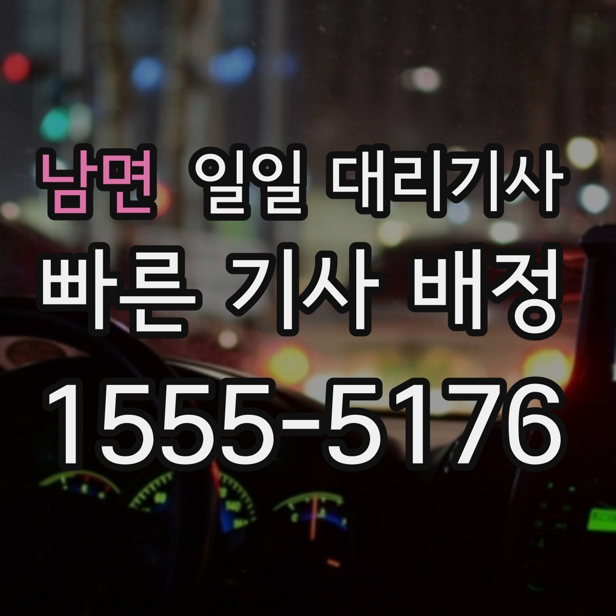 남면 일일 대리기사