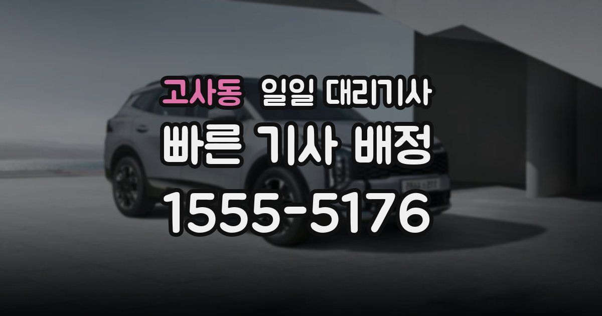 고사동 일일 대리기사