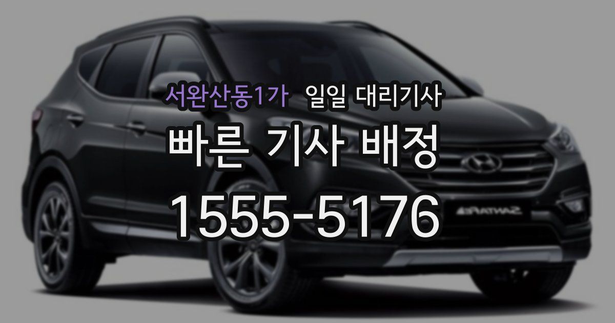 서완산동1가 일일 대리기사