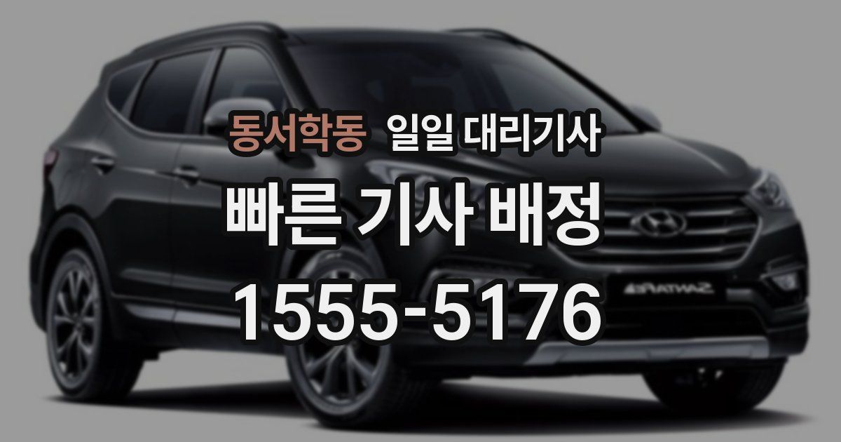 동서학동 일일 대리기사