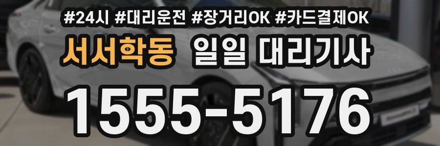 서서학동 일일 대리기사